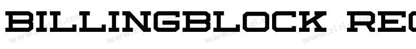 Billingblock Regular字体转换